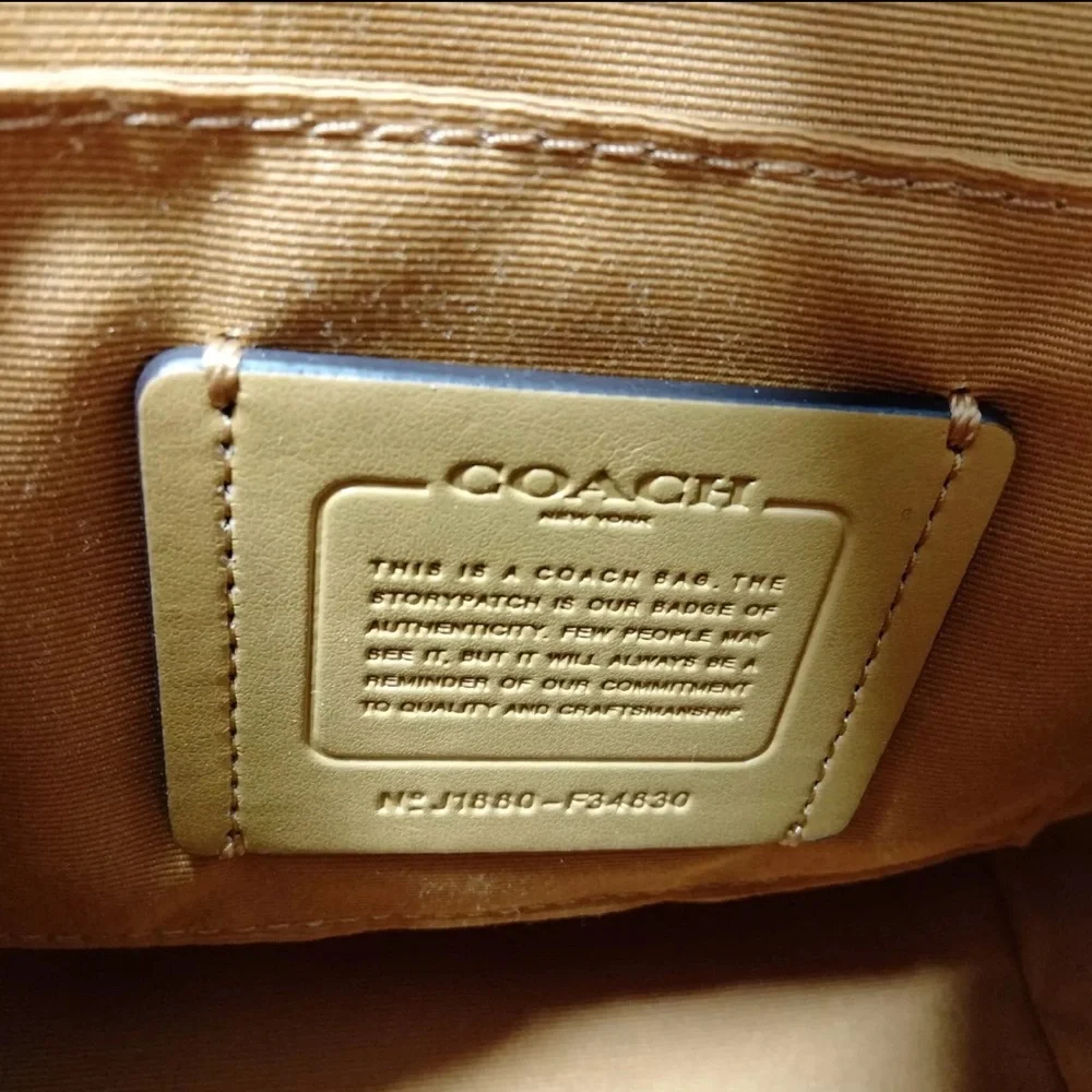 Coach Mini Faye Pebbled Leather Backpack